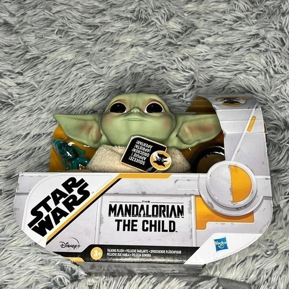 Hasbro 7.5" star wars the child baby yoda talking plush toy - Picture 1 of 6